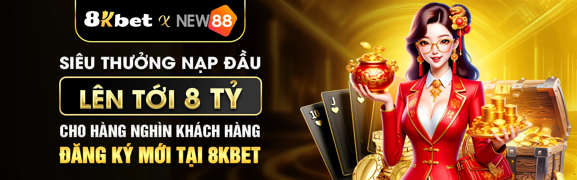 Banner giới thiệu chuyên mục giải trí và dịch vụ 8KBet